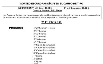 CARTEL COMPETICI,ON FOSO OLÍMPICO 75 PLATOS.