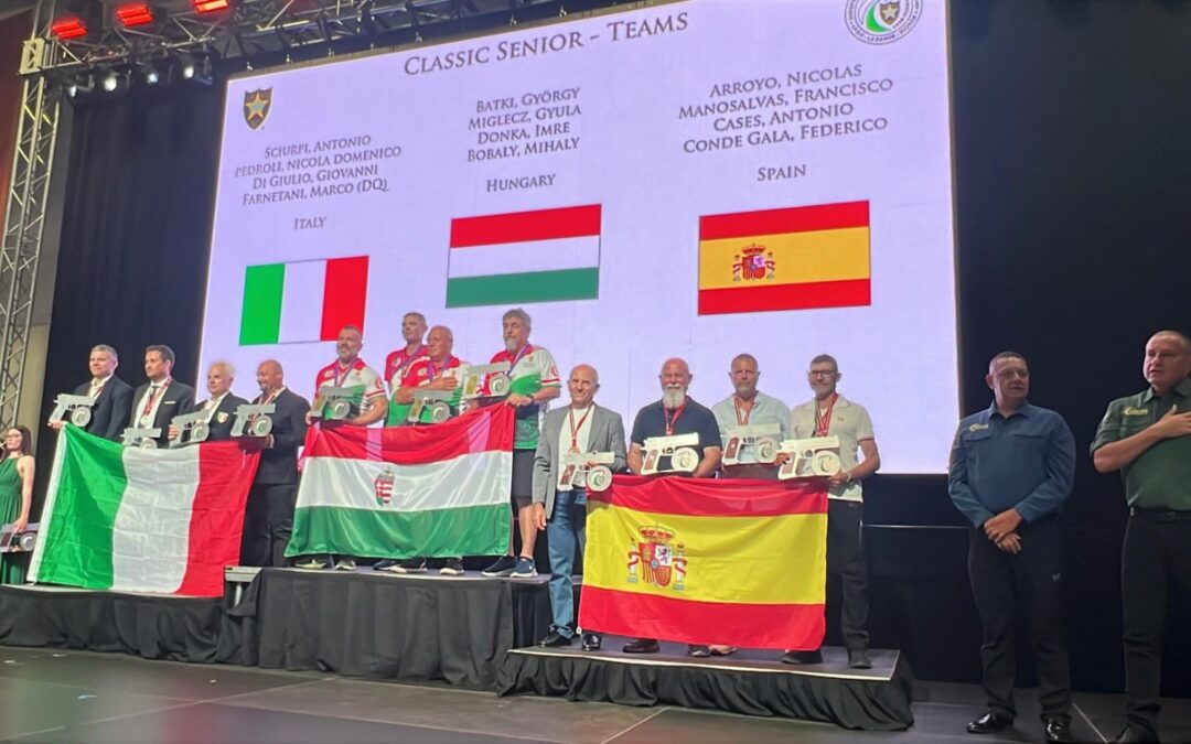 Podio para Navarra en el Campeonato de Europa de Recorridos de Tiro Arma corta.